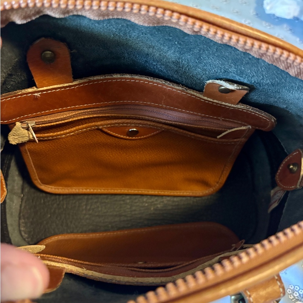 Dooney & Bourke Black and Tan Satchel - Picture 8 of 11